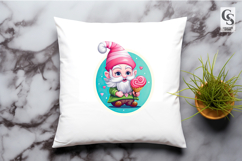 Cute Valentine Gnome Clipart PNG Product Image 3