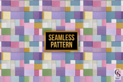 Colorful Fabric Blocks Digital Paper Pattern Product Image 2