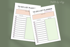 Cute To-Do List Planner Template | Printable Daily Organizer Product Image 2