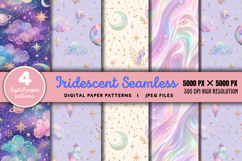 Iridescent Seamless Digital Paper JPG Product Image 1