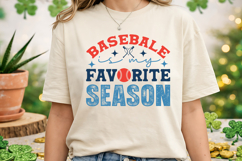 Baseball Is My Favorite Season SVG | Baseball T-Shirt Product Image 2