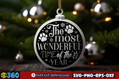 The most wonderful time of the year SVG, Christmas SVG Product Image 3