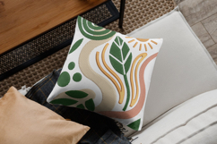 Sun and Leaves Abstract Three Size Embroidery Design Product Image 2