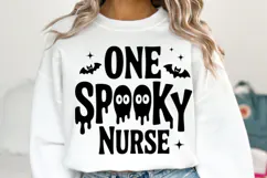 One Spooky Nurse Svg | Halloween Svg | Shirt Svg Product Image 1
