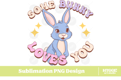 Easter Bunny Sublimation DTF Chick Farm Hip Hop Spring Joy Product Image 1