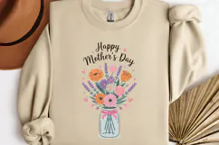 Happy mother's day PNG, Vintage Flowers Sublimation PNG Product Image 3