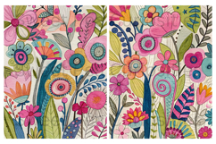 Mixed Media, Drawn Flowers, Colorful, Papers, Junk Journal Product Image 2