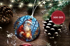 Santa Claus Ornament Design, Christmas Product Tag Design Product Image 2