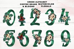 Green Coffee Floral Alphabet Product Image 2