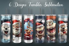Christmas Tumbler Wrap Sublimation Designs| Christmas PNG Product Image 2