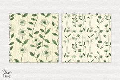 Floral digital paper, background clipart Product Image 2