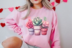 Pink Valentine Succulent Pot Clipart Product Image 2