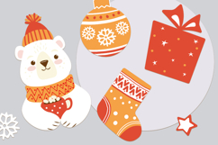 New Year Stickers PNG. Christmas cute clipart. EPS vector Product Image 2