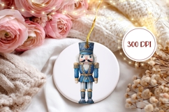 Christmas Nutcracker Round Ornament, Winter Ornament PNG Product Image 2