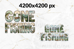 Gone Fishing PNG, Vintage Lake Life Cabin Sublimation Product Image 2