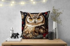 Christmas Wolf Pillow Case Template, Winter Pillowcase PNG Product Image 2