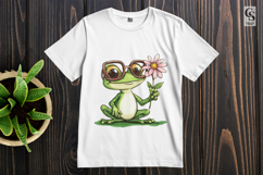 Cute Frog with Glasses Clipart PNG Product Image 2
