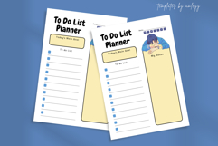 Cute To-Do List Planner Template | Digital Canva Planner Product Image 2