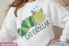 Caterpillar PNG, Funny Animal Puns Sublimation PNG Product Image 2