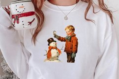 Vintage Christmas Clipart Sublimation, Christmas Clipart Product Image 2