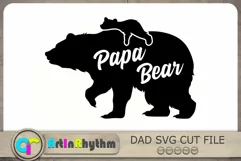Papa Bear Svg, Father's Day Svg, Dad Svg, Bear Svg Product Image 1