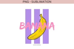 Banana PNG Sublimation | Pop Art Retro Fruit Design Product Image 3