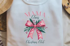 Mama claus christmas club Sublimation PNG Product Image 2