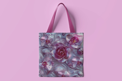 Metallic Glossy Floral Digital Paper Product Image 2