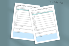 Weekly Gratitude Planner Template Mindful Reflection journal Product Image 2