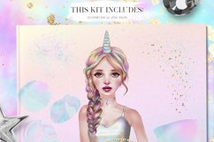 Unicorn Hand Drawn Illustrations Set Product Image 3