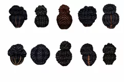 60 PNG African American Hairstyle clipart digital download Product Image 3