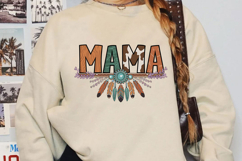 Western Mama Sublimation, Retro Mama Png Product Image 3