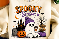 Trending Halloween PNG, Spooky Season PNG, Cute Pumpkin PNG Product Image 1