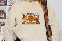 Happy Hallothanksmas Sublimation, Christmas Png Product Image 2
