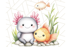 Cute Animal Friends Clipart PNG, Whimsical Spring Animal Duo Product Image 2