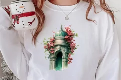 Christmas Castle Clipart Sublimation, Christmas PNG Product Image 2