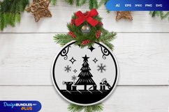 Gift Boxes Around The Christmas Tree SVG Product Image 2
