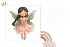 Watercolor Fairy Pillow Design, Fantasy Pillow Template Product Image 2