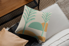 Geometric Trees &amp; Sunset Hills Embroidery Design Product Image 2