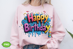 Happy Birthday PNG Design Sublimation | Happy Birthday Product Image 1