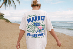 Farmers Market Blueberries PNG, Fresh Blueberry Festival Product Image 2
