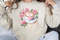 Valentine Coffee Clipart PNG Product Image 1