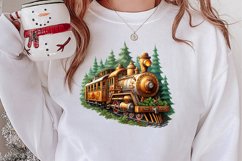 Watercolor Santa Claus Sublimation Clipart, Santa PNG Product Image 2