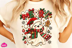 Funny Christmas PNG, Christmas Sublimation, Christmas Ghost Product Image 2