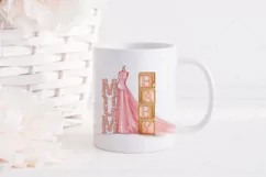 Mum Baby Bump Dress Sublimation Design| 2 PNG Files Product Image 4