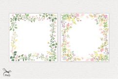 Floral digital paper, background clipart Product Image 2