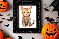 Christmas Cats Sublimation Clipart, Christmas Cats Clipart Product Image 2