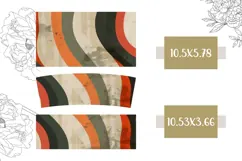 Retro Stripes Tumbler Sublimation, 40 Oz Tumbler Design Product Image 2