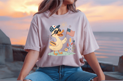 Boy 4th July Goose Patriotic Day PNG Sublimation Design Product Image 2