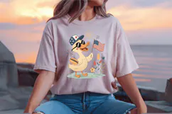 Boy 4th July Goose Patriotic Day PNG Sublimation Design Product Image 2